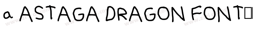 a ASTAGA DRAGON FONT字体转换